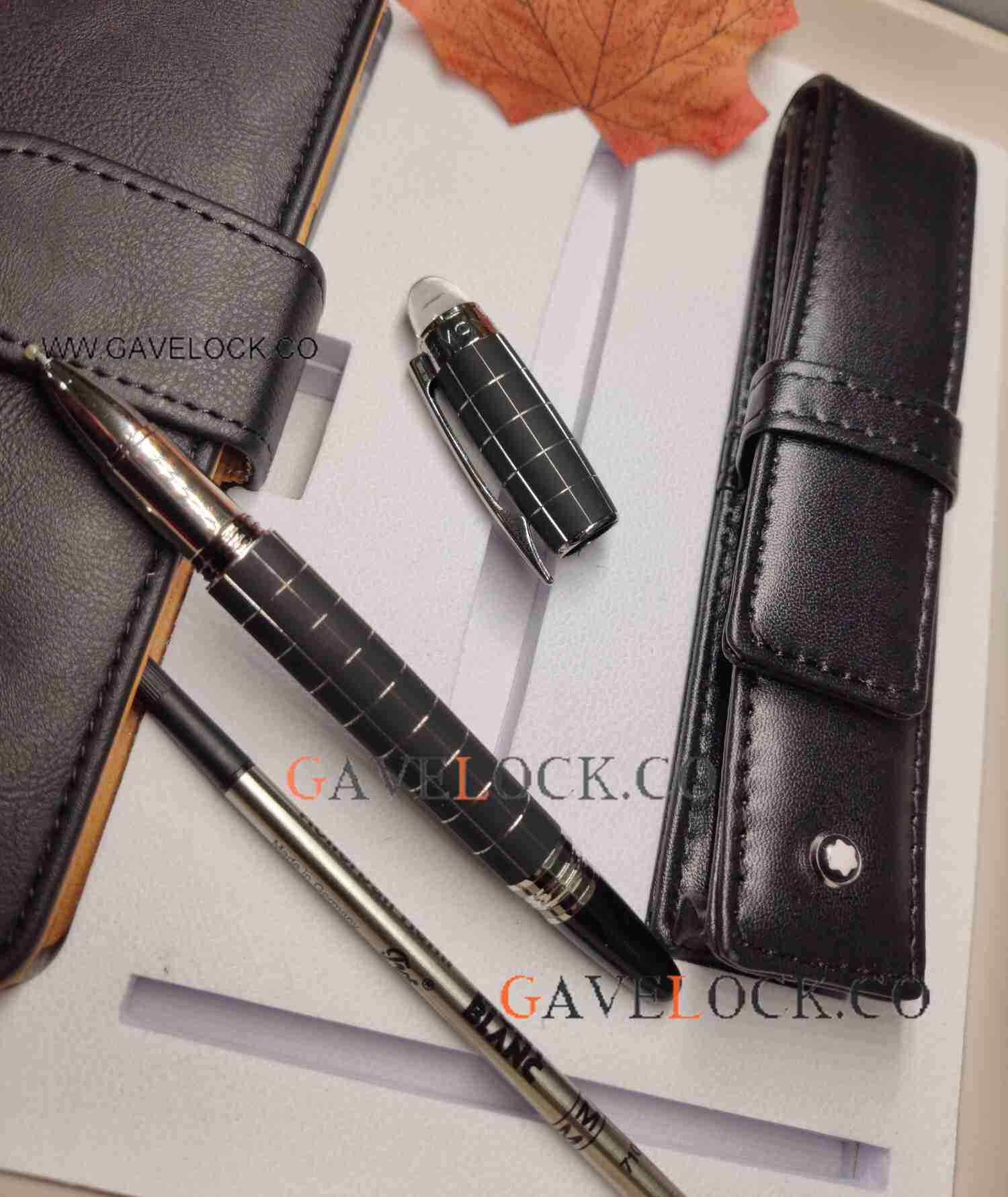 High Quality Copy Mont Blanc Notebook and Starwalker Pen Sets